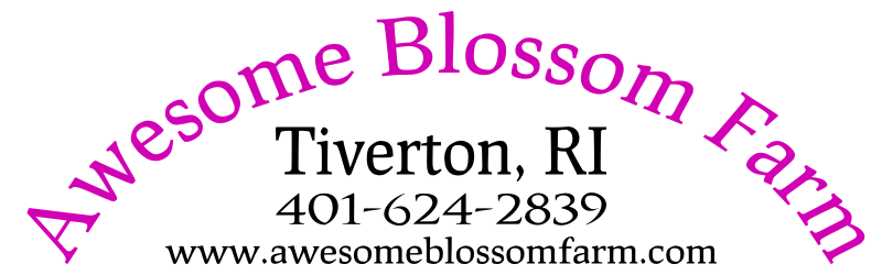 Awesome Blossom Farm. Tiverton, RI. 401-624-2839.